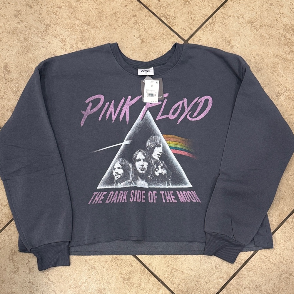 Pink Floyd Gray and Pink Graphic Tee